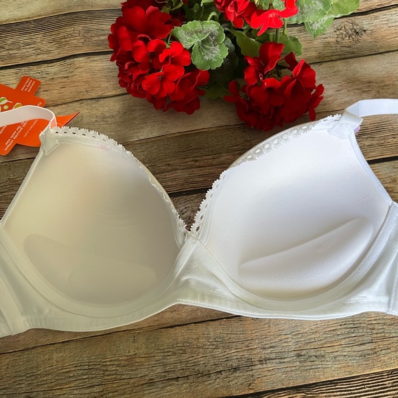 NWT Warner's White Wire Free Padded Light Lift Bra Size 36D - Picture 8 of 10